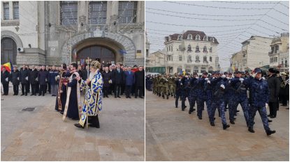 Manifestări la Constanța de Ziua Unirii Principatelor Române. Sute de constănțeni și oficialități locale s-au adunat în piața Ovidiu  | AUDIO
