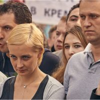 Yulia Navalnaya, soția lui Alexei Navalny alături de opozantul lui Vladimir Putin.