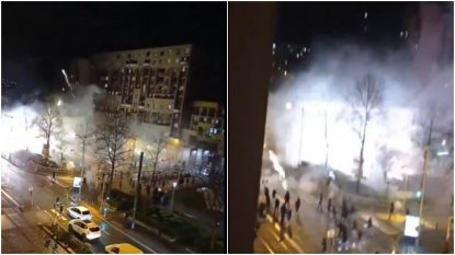 Atac cu artificii la o secție de poliție din Paris după decesul unui tânăr survenit în timp ce era urmărit de poliție. 9 persoane au fost reținute | VIDEO