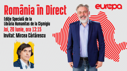 România în Direct: Pe 20 iunie, Mircea Cărtărescu este invitatul lui Cătălin Striblea, într-o ediție specială transmisă live din libraria Humanitas de la Cișmigiu | VIDEO