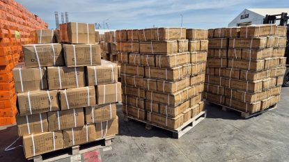 Încălțăminte contrafăcută, în valoare de 5 milioane de euro, descoperită de Garda de Coastă Constanța în portul de la Marea Neagră. Marfa aparținea unui ucrainean | AUDIO