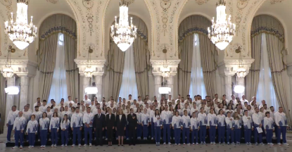 Președintele României, mesaj pentru echipa olimpică a țării înainte de JO 2024: „Dumneavoastră sunteți adevărate modele pentru întreaga societate românească” | VIDEO