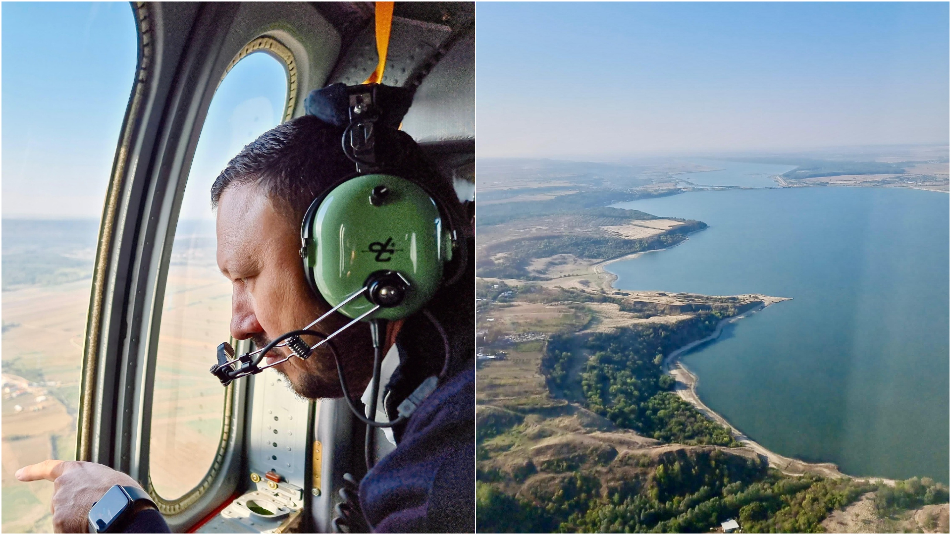 Ministrul Mediului, inspecție din elicopter asupra digurilor unde ...