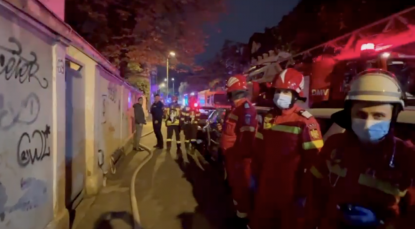 Incendiu la acoperișul unei clădiri ce aparține Spitalului MAI, „Dimitrie Gerota”, din centrul Capitalei. Nu au fost înregistrate victime | AUDIO