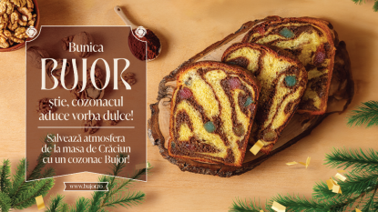 Cozonacul Bujor salvează atmosfera la masa de Crăciun