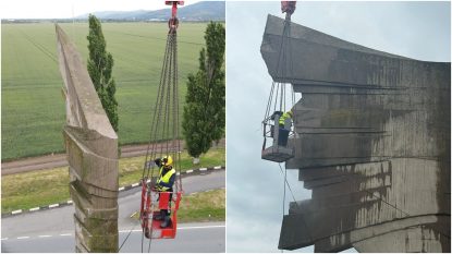 Fake news despre distrugerea unui monument istoric din vestul țării, propagat de un fost judecător pro-rus, după ce în zonă a apărut o macara. Precizările primarului | AUDIO