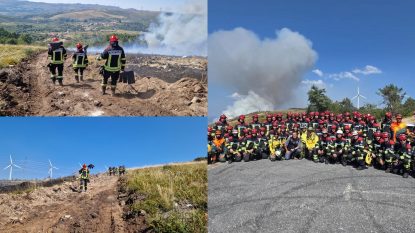 Pompierii români intervin împreună cu autoritățile spaniole pentru stingerea incendiilor de pădure din nordul regiunii Ourense | GALERIE FOTO