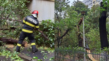 Pompierii ISU au gestionat astăzi peste 100 de intervenții în București și Ilfov din cauza vântului puternic, sub cod portocaliu