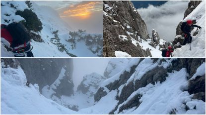 Turist ceh, salvat de pe munte după ce i-a anunțat pe salvamontiști că este blocat între vârfurile La Om și La Zăplaz | AUDIO