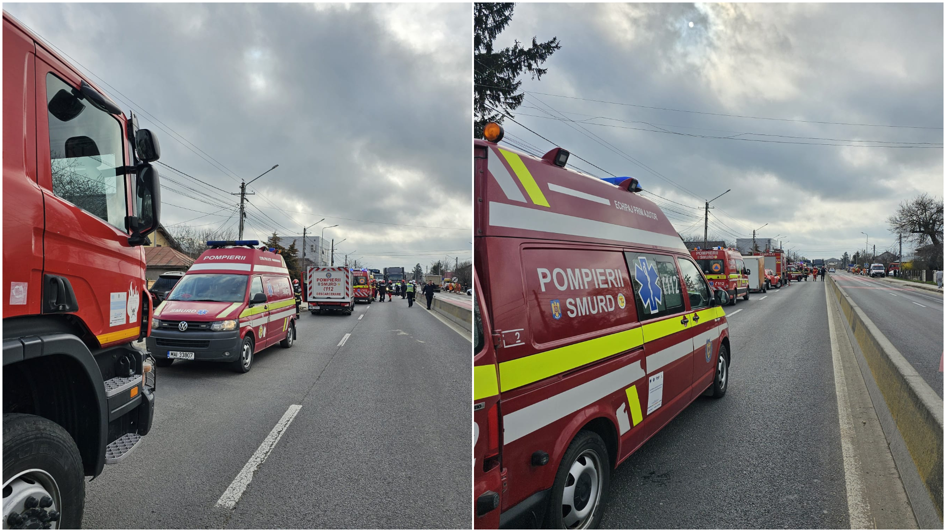 Dâmbovița: Accident rutier în Tărtășești, între un microbuz școlar și un autocamion. Patru minori, transportați la spitale din București și Târgoviște | AUDIO