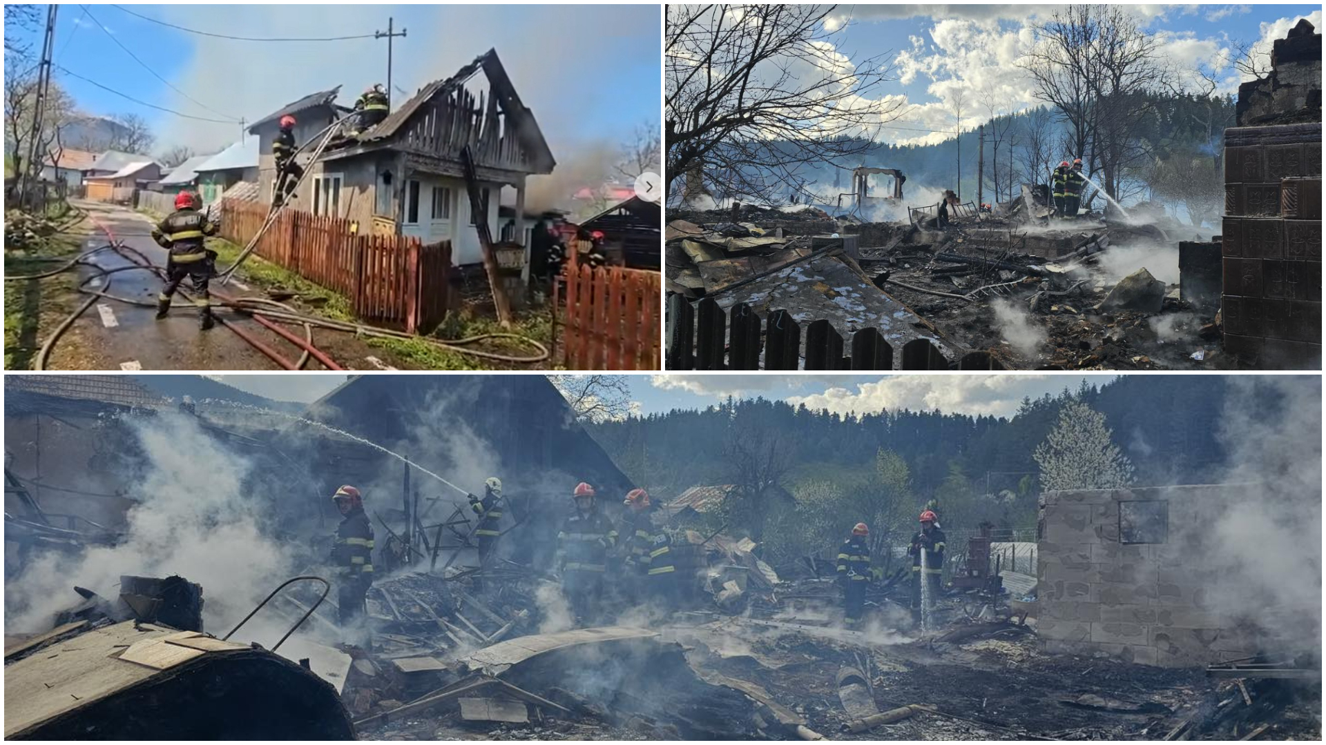 Familiile afectate de incendiul din Rucăreni vor primi ajutoare de la Guvern. Un sprijin de urgență va fi acordat până joi