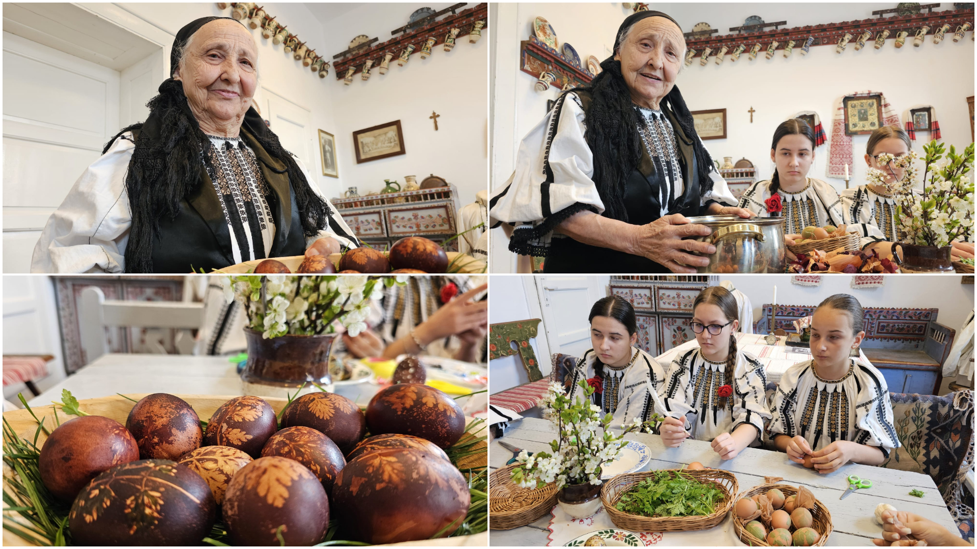 Tradiții autentice de Paște în Mărginimea Sibiului, la Rășinari. Cum arată pregătirile gospodinelor. Doina Bratu: „Paști fără drob nu există”; „Când venim de la biserică duminică, să fie curată casa, să fie curat sufletul” | VIDEO