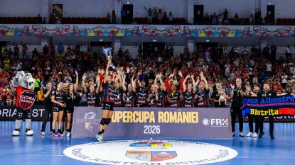 Gloria Bistrița a cucerit Supercupa României: victorie clară în fața Coronei Brașov. Este al treilea trofeu al sezonului pentru handbalistele bistrițene