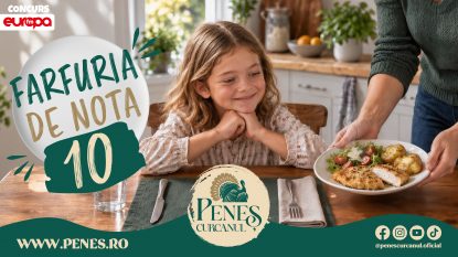 Bucură-te de “mese de nota 10” în familie, cu carnea de curcan de la Peneș!
